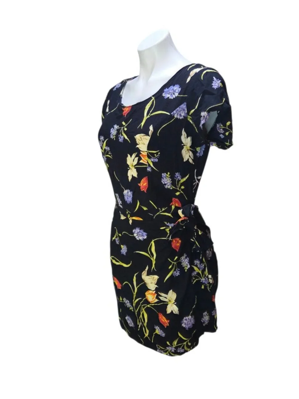 Vintage In Style Romper Playsuit Skort Shorts Wrap Size Medium 90s